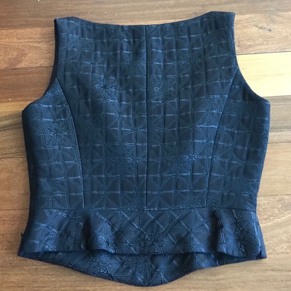 Tahari bustier brocade top. - Picture 4 of 7